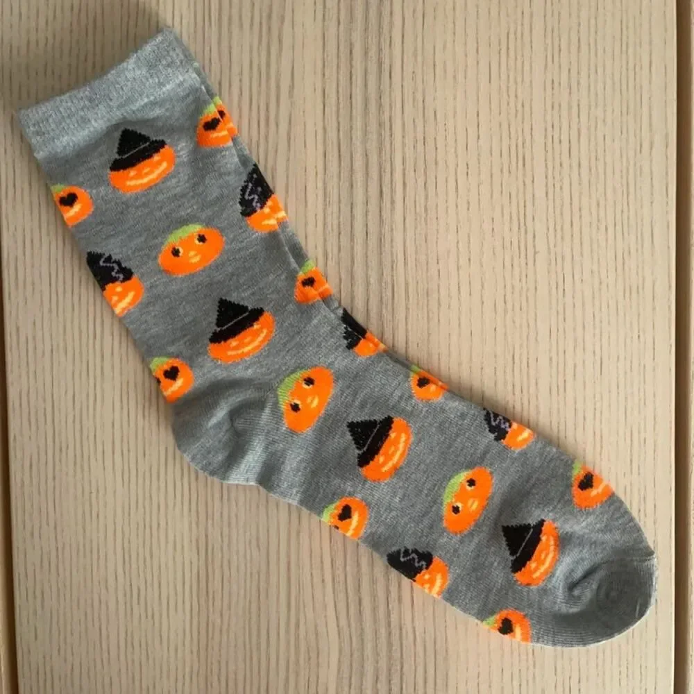 Halloween Witch Jack-O’-Lantern Crew Socks